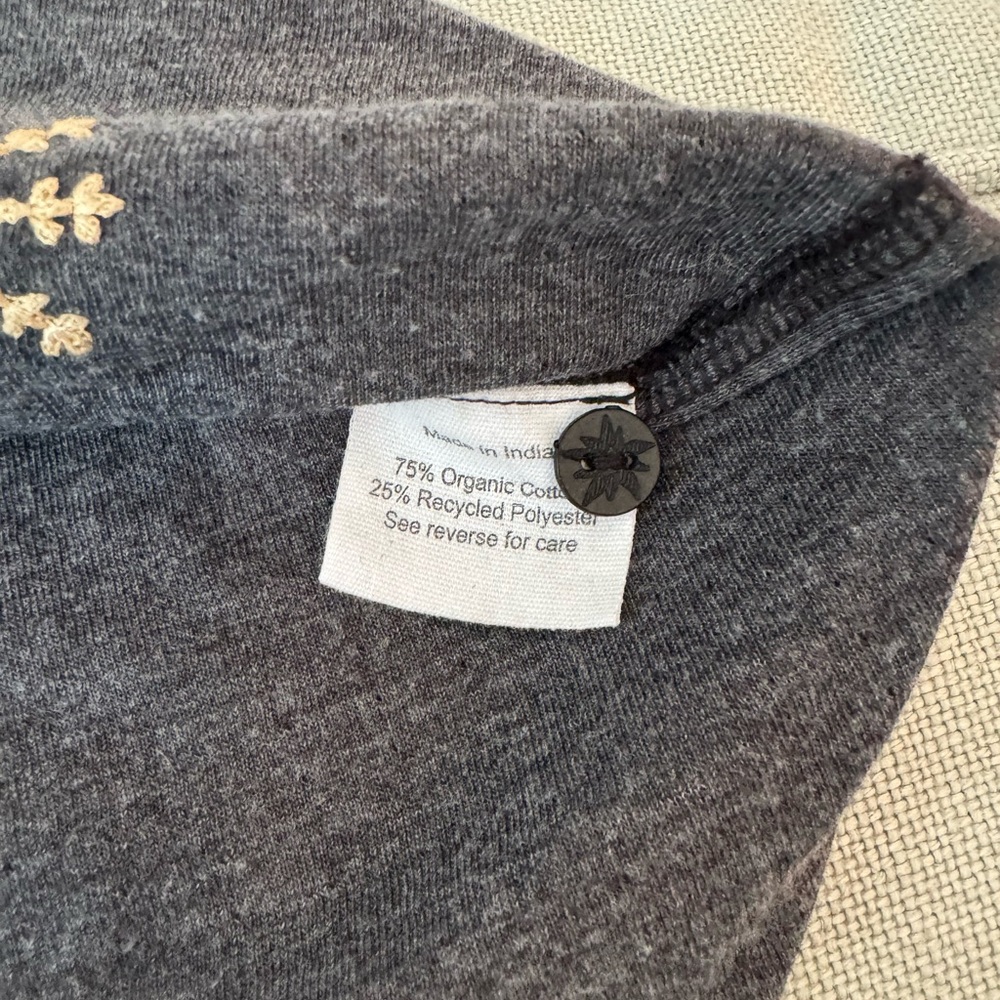 Alp N Rock Sundance Gray Cardigan with Cream Embroidery - Picture 5 of 5